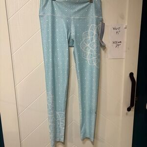 Inner Fire‎ Turquoise Mandala Print High-Rise Leggings – Sustainable Yoga 10